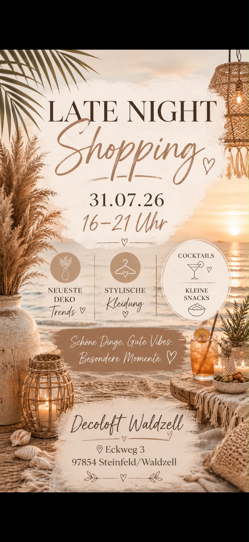 LATE NIGHT SHOPPING 31.07.2026